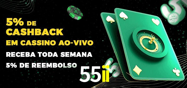 Promoções do cassino ao Vivo 55ii